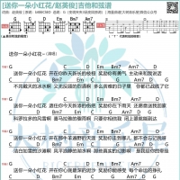赵英俊《送你一朵小红花》吉他弹唱谱 大树音乐屋