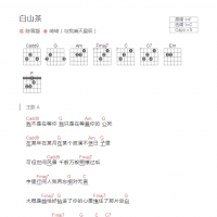 白山茶吉他谱和弦版 陈雪凝