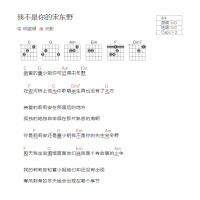 我不是你的宋东野吉他谱和弦版 林啟得