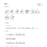 搁浅吉他谱C调和弦版 周杰伦