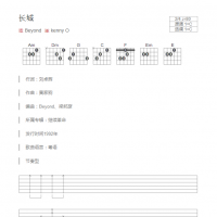 [经典歌曲]长城吉他谱C调和弦版 Beyond