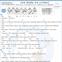 Taylor Swift《no Body，no Crime》尤克里里谱 白熊音乐