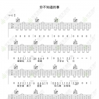 王力宏《你不知道的事》吉他弹唱谱 弦木吉他