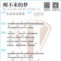 【简单方便】醒不来的梦吉他TXT谱 山山吉他