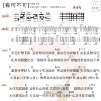 许嵩《有何不可》尤克里里弹唱谱及教学视频 白熊音乐
