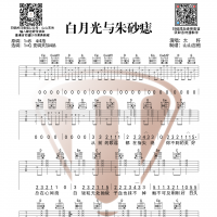 白月光与朱砂痣吉他谱 大籽  山山吉他
