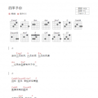 四季予你吉他谱和弦版 程响