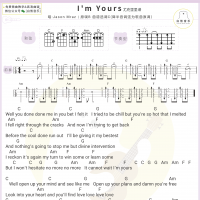 [乡村民谣]Jason Mraz《I'm Yours》尤克里里弹唱谱及教学视频 白熊音乐 ...