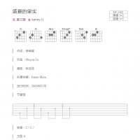 盛夏的果实吉他谱C调和弦版 莫文蔚