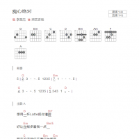 痴心绝对吉他谱和弦版 李圣杰
