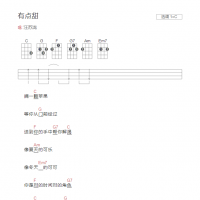 有点甜尤克里里谱 汪苏泷