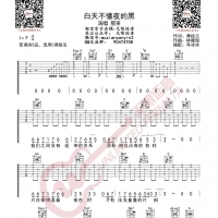 那英 白天不懂夜的黑 吉他谱 无限延音