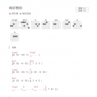 我好想你吉他谱和弦版 苏打绿