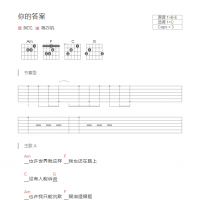 [降E原版]你的答案吉他谱和弦版 阿冗