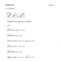 梅香如故吉他谱C调和弦版 毛不易/周深