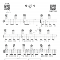吉他弹唱「错位时空」艾辰，免费吉他谱，简单版。郝浩涵式、32分音符、快速切音扫弦。 ...