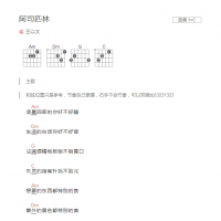 阿司匹林吉他谱C调和弦版 王以太