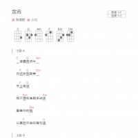 宽容尤克里里谱 张信哲