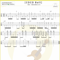 [BGM]Coco ball尤克里里指弹谱及教学视频  白熊音乐