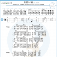 艾辰《错位时空》尤克里里弹唱谱 白熊音乐