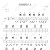周杰伦《蒲公英的约定》吉他弹唱谱 弦木吉他