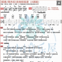 [女生]周杰伦《稻香》吉他谱A调和弦版 大树音乐屋