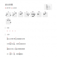 逝去的歌吉他谱和弦版 旅行团