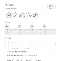 空谷幽兰吉他谱C调和弦版 许巍