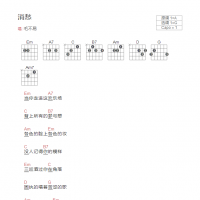消愁吉他谱和弦版 毛不易