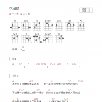 [完整版]花田错吉他谱和弦版 王力宏