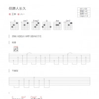 但愿人长久吉他谱和弦版 王菲
