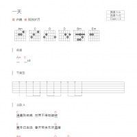 一天吉他谱和弦版 许巍