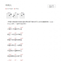 中间人吉他谱C调和弦版 Ice Paper