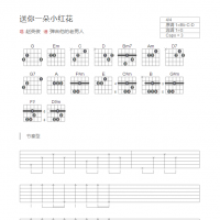 送你一朵小红花吉他谱和弦版 赵英俊