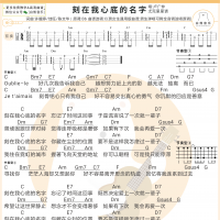 卢广仲《刻在我心底的名字》尤克里里弹唱谱及教学视频 白熊音乐 ...