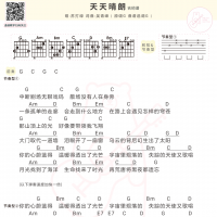 苏打绿《天天晴朗》吉他弹唱谱 白熊音乐