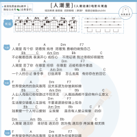 [人潮汹涌片尾曲]刘若英《人潮里》尤克里里弹唱谱 白熊音乐 ...