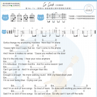 So Sick尤克里里弹唱谱 白熊音乐