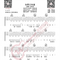 许茹芸 如果云知道 吉他谱 无限延音编配