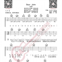 比莉 Dear John 吉他谱 无限延音编配