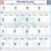 欧阳娜娜《The Best For You》吉他弹唱谱及教学视频 大树音乐屋