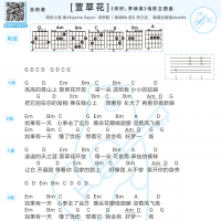 张小斐《萱草花》吉他弹唱谱 白熊音乐