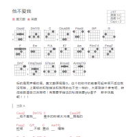 [男生版]他不爱我吉他谱和弦版 莫文蔚