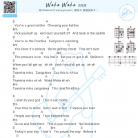 Shakira《Waka Waka》吉他弹唱谱 白熊音乐