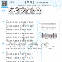 刘宇宁《天问》吉他谱及歌词 白熊音乐
