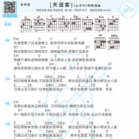 张哲瀚/龚俊《天涯客》吉他谱及歌词 白熊音乐