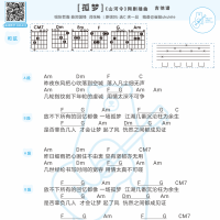 张哲瀚《孤梦》吉他谱及歌词 白熊音乐