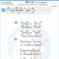 弦子《醉江月》尤克里里谱 白熊音乐