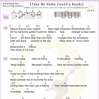John Denver《Take Me Home, Country Roads》尤克里里弹唱谱 白熊音乐