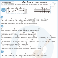 [青春有你3主题曲]《We Rock》尤克里里弹唱谱 白熊音乐
